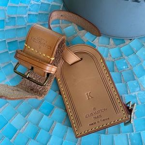 Authentic Louis Vuitton luggage tag
